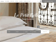 Tablet Screenshot of hotel-petit-belloy-saint-germain.com